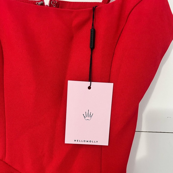 Hello Molly Red Mini Dress - Picture 6 of 9
